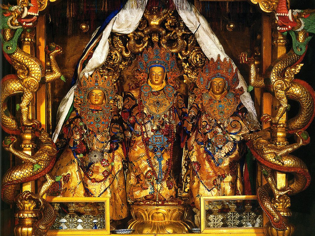 Tibet Lhasa 04 01 Potala Lokeshvara Sandalwood Statue